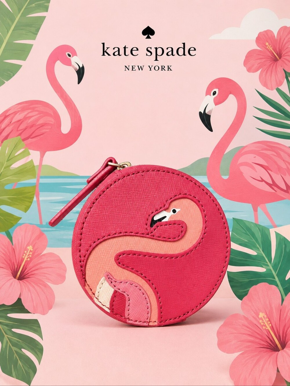 Kate Spade Flamingo Coin Pouch
